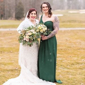 Hunter Green Bridesmaid Dress